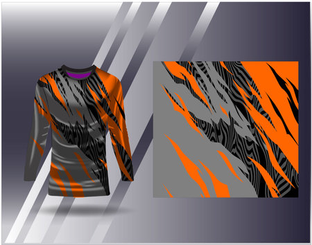 Tshirt sports design for racing jersey cycling football gaming motocrossのイラスト素材