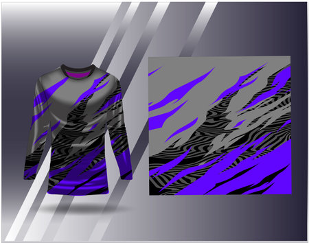 Tshirt sports design for racing jersey cycling football gaming motocrossのイラスト素材