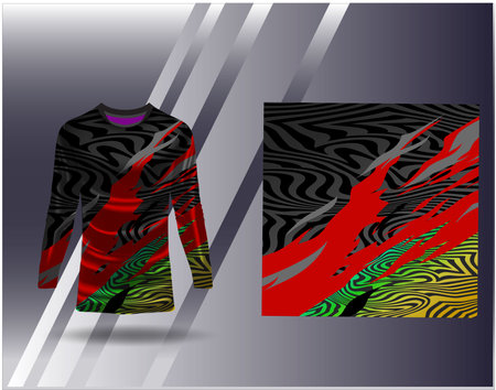 Tshirt sports design for racing jersey cycling football gaming motocrossのイラスト素材