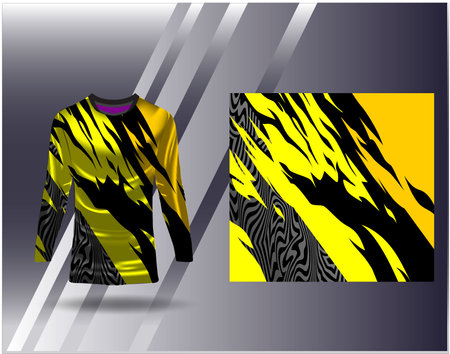 Tshirt sports design for racing jersey cycling football gaming motocrossのイラスト素材