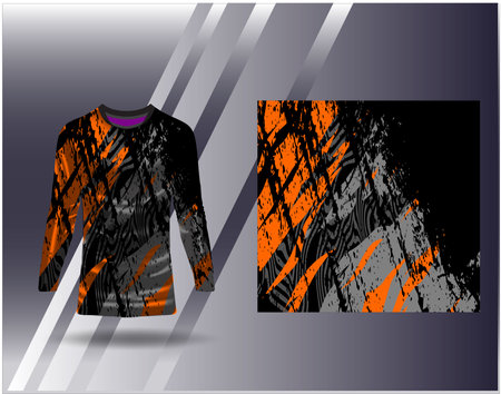 Tshirt sports design for racing jersey cycling football gaming motocrossのイラスト素材