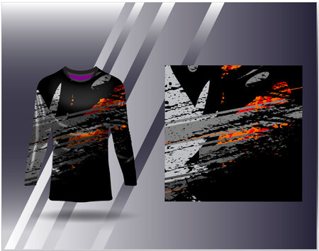 Tshirt sports design for racing jersey cycling football gaming motocrossのイラスト素材