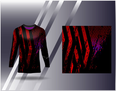 Tshirt sports design for racing jersey cycling football gaming motocrossのイラスト素材