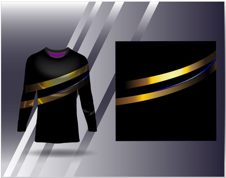 Tshirt sports design for racing jersey cycling football gaming motocrossのイラスト素材