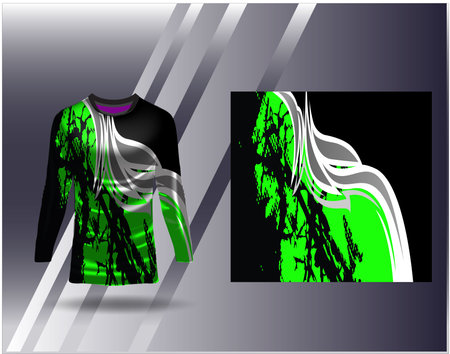 Tshirt sports design for racing jersey cycling football gaming motocrossのイラスト素材
