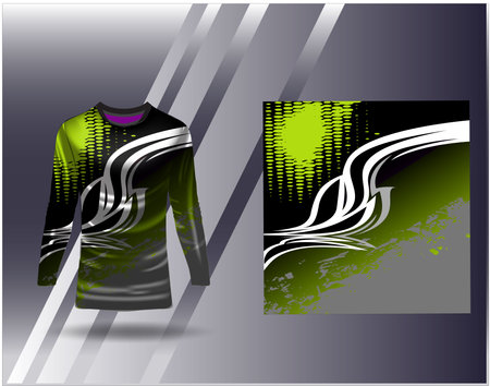 Tshirt sports design for racing jersey cycling football gaming motocrossのイラスト素材