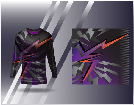 Tshirt sports design for racing jersey cycling football gaming motocrossのイラスト素材