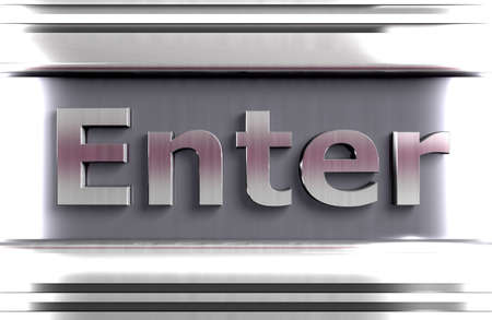 metal enterの写真素材