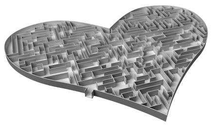 heart mazeの写真素材