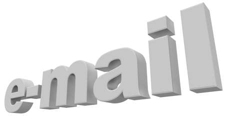 White E-Mailの写真素材