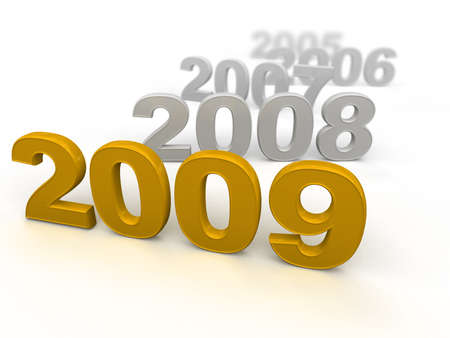 3d 2009. White background. Digitally Generated.の写真素材