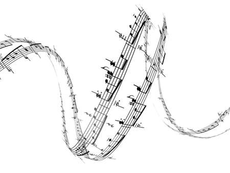 3d music notesの写真素材