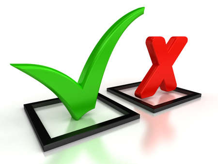 Accept and Decline の写真素材