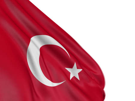 3D Turkish flagの写真素材