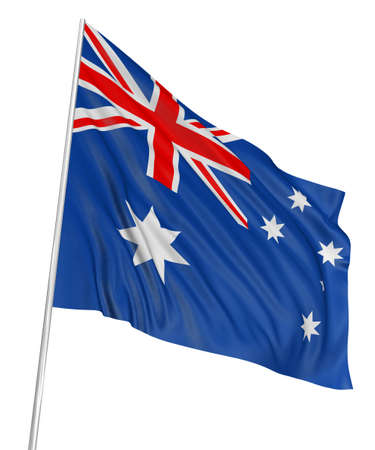 3D Australian flagの写真素材