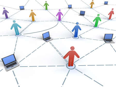 Business Network の写真素材