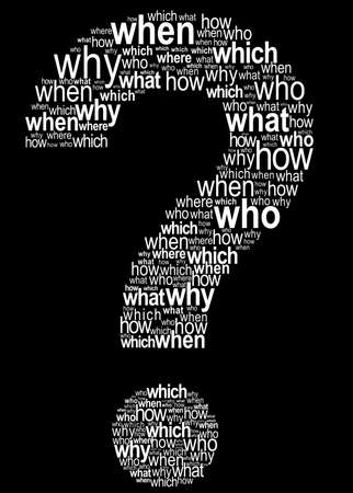 Big Question from questions の写真素材