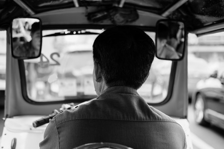 behide the driverの写真素材