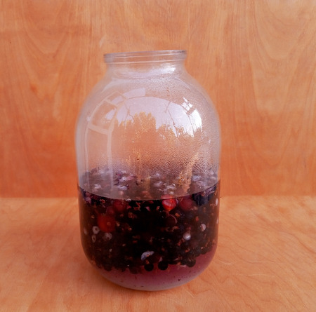 Making currant compote
