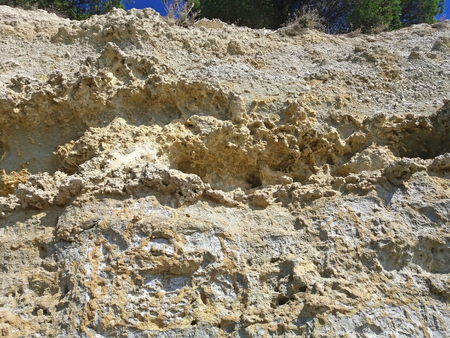 landscape with a rock in Greece . Rock textureの写真素材