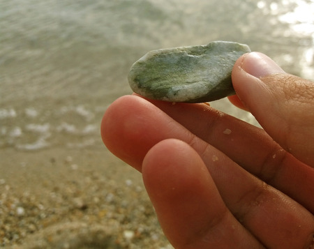 Beautiful stone extracted from Greek mediteranean sea.の写真素材