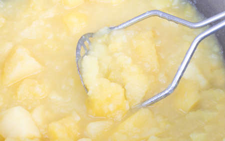 In the cooking process of Mashed potato.の写真素材