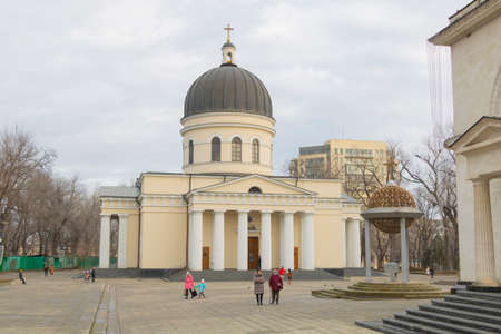 Chisinau, Moldova - December 25, 2021. the Cathedral church in the center of the capitalのeditorial素材