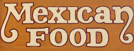 MEXICAN FOOD sign.の写真素材
