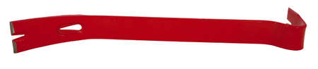 New red crowbar isolated on white background.の写真素材
