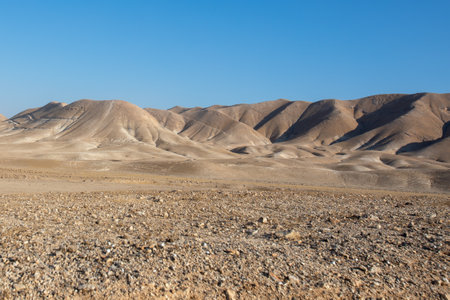 Rocky Hills of the Negev Desert in Israelの写真素材