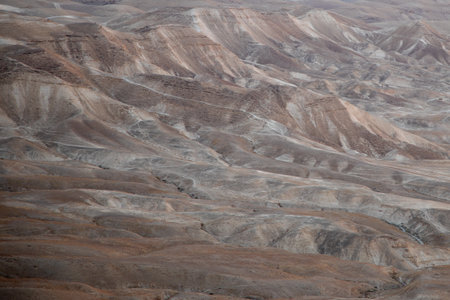 Rocky Hills of the Negev Desert in Israelの写真素材