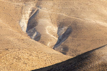 Mountainous Judean desert landscape near Jericho, Israelの写真素材