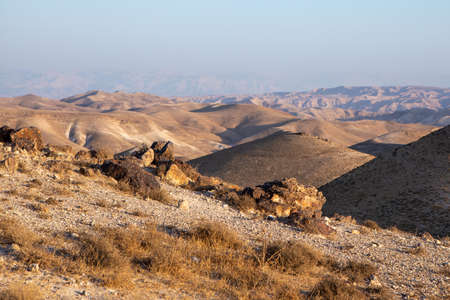 Landscape Judean Desert, near the Dead Seaの写真素材