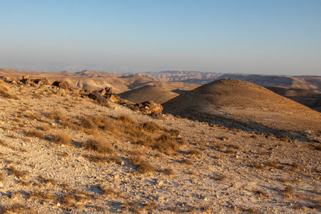 Landscape Judean Desert, near the Dead Seaの写真素材
