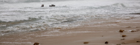 Sea storm and cloudy sky High quality photoの写真素材