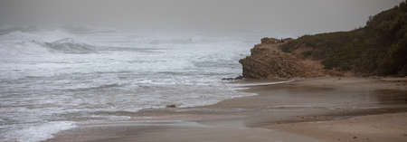 Sea storm and cloudy sky High quality photo