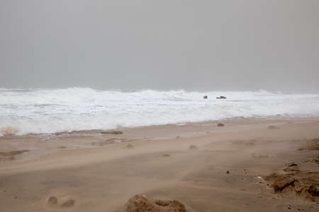 Sea storm and cloudy sky High quality photoの写真素材