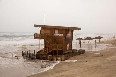 Sea storm and cloudy sky High quality photoの写真素材