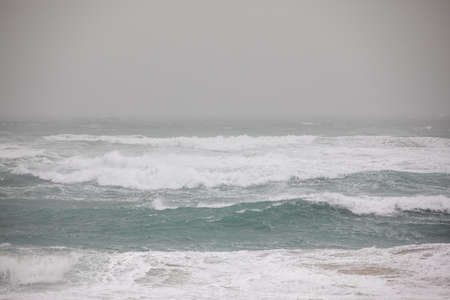 Sea storm and cloudy sky High quality photo