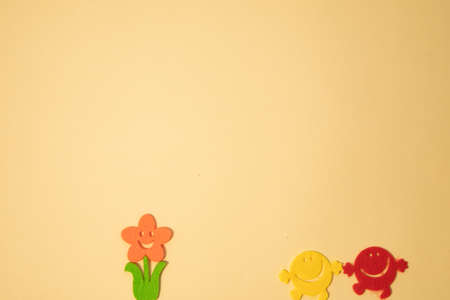 background with animals art collage. Giraffe lion zebra elepantの写真素材