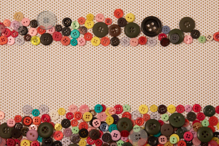 Plastic buttons, Colorful buttons background, Buttons close up, Buttons background
