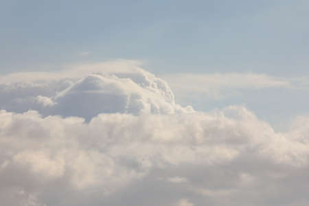 Beauty cloud against a blue sky background. Sky slouds. Blue sky with cloudy weather, nature cloud....
