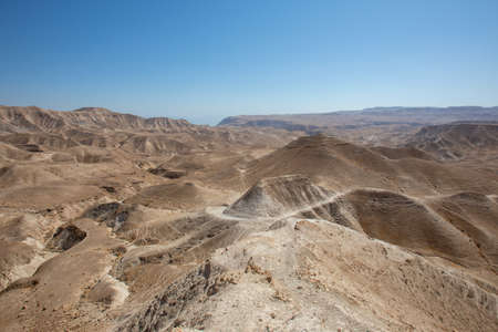 Rocky Hills of the Negev Desert in Israelの写真素材
