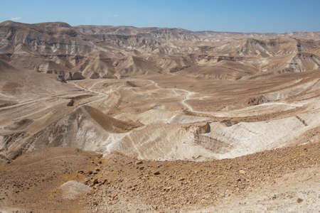 Rocky Hills of the Negev Desert in Israelの写真素材