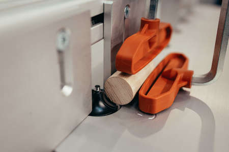 Chisel and small block plane with wood shavings. Carpenter cabinet maker hand tools on the...