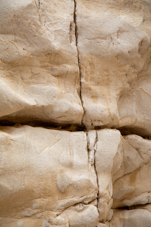 Abstract nature texture. Rock surface or Beige mountain. Natural material background. Rock climbing backdrop, copy spaceの写真素材