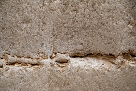 Abstract nature texture. Rock surface or Beige mountain. Natural material background. Rock climbing backdrop, copy spaceの写真素材