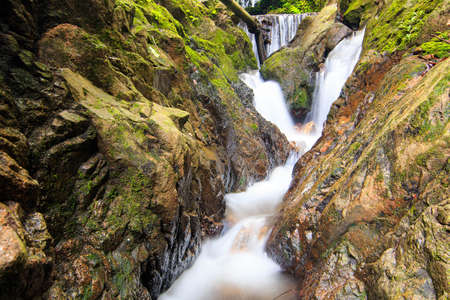 Beautiful of tonsai waterfall in Phuket, Thailand.の写真素材