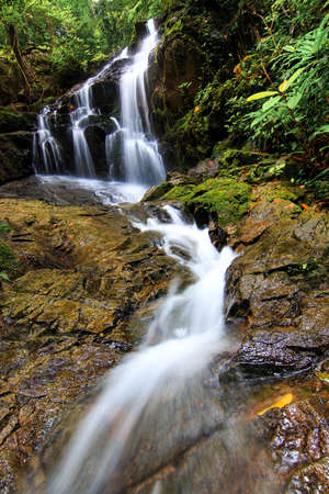 Beautiful of tonsai waterfall in Phuket, Thailand.の写真素材