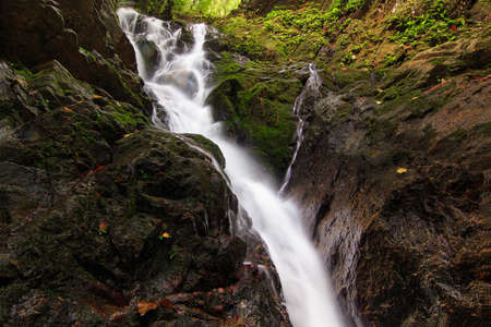Beautiful of tonsai waterfall in Phuket, Thailand.の写真素材